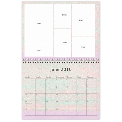 Family Calendar By Kelsey Jun 2010