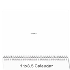 calendar 09 - Wall Calendar 11  x 8.5  (12-Months)