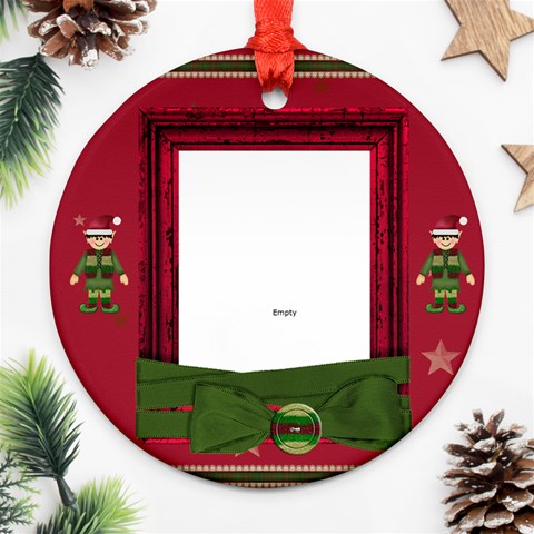2 Sides Christmas Ornament By Tina Kellock Front