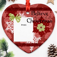 Mich/Chad/Me Christmas - Ornament (Heart)