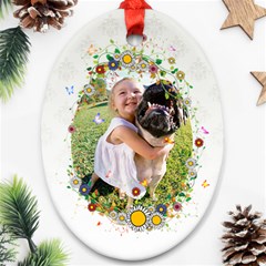 Flower Frame - Ornament (Oval)