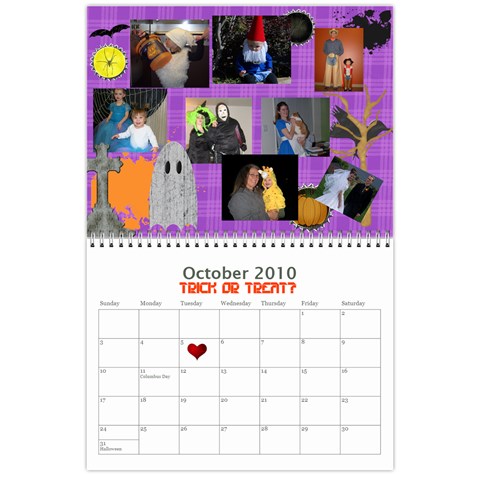 Christmas Family Calendar By Tara Peckham Oct 2010