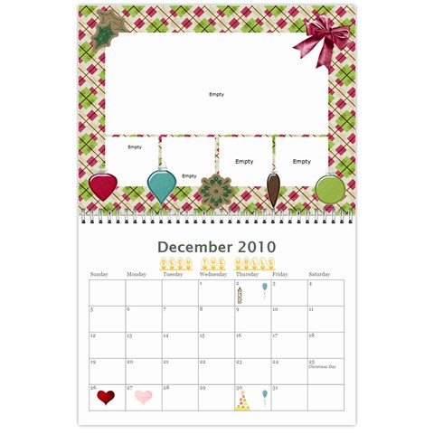 Christmas Family Calendar By Tara Peckham Dec 2010
