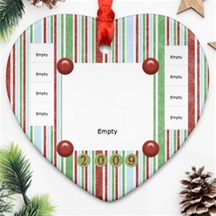 School Ornament Gift Ideas - Heart Ornament (Two Sides)