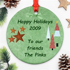 The Pinks 1 - Round Ornament (Two Sides)