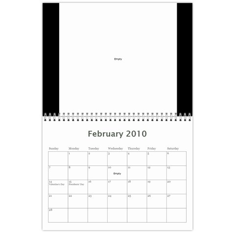 B&w Calendar Yosemite And More  2010 12 Month By Karl Bralich Feb 2010