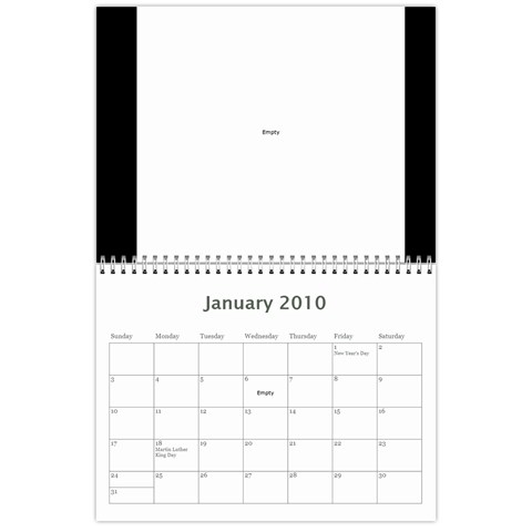 B&w Calendar Yosemite And More  2010 18 Month By Karl Bralich Jan 2010