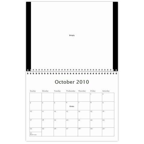 B&w Calendar Yosemite And More  2010 18 Month By Karl Bralich Oct 2010