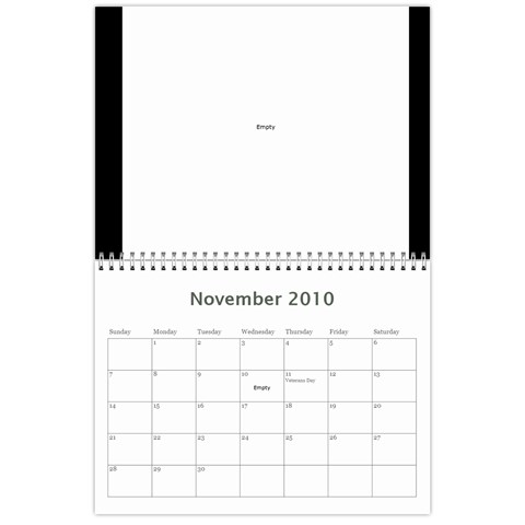 B&w Calendar Yosemite And More  2010 18 Month By Karl Bralich Nov 2010