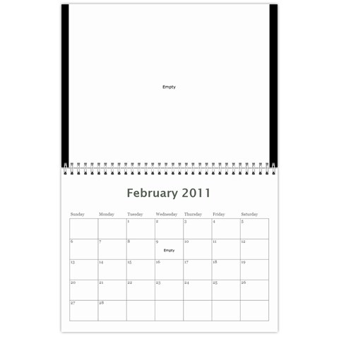 B&w Calendar Yosemite And More  2010 18 Month By Karl Bralich Feb 2011