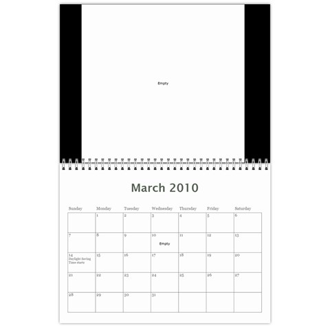B&w Calendar Yosemite And More  2010 18 Month By Karl Bralich Mar 2010