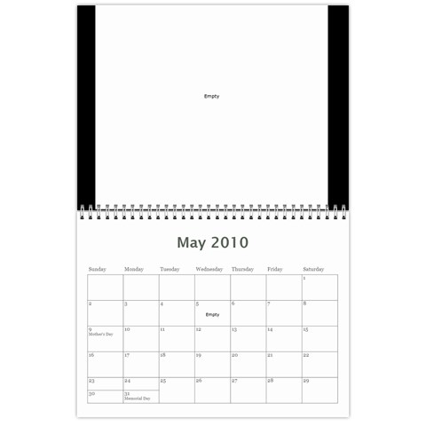 B&w Calendar Yosemite And More  2010 18 Month By Karl Bralich May 2010