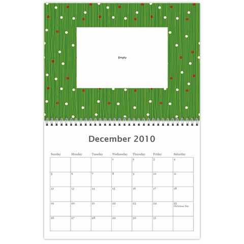 Calendar Christmas Project By Monique Dec 2010