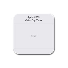 Spa s 2009 Cider Cup Team coasters - Rubber Square Coaster (4 pack)