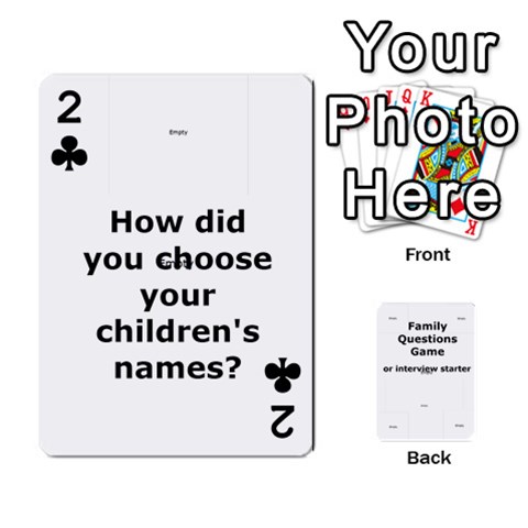Family Question Card Game By Laurrie Front - Club2