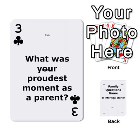 Family Question Card Game By Laurrie Front - Club3