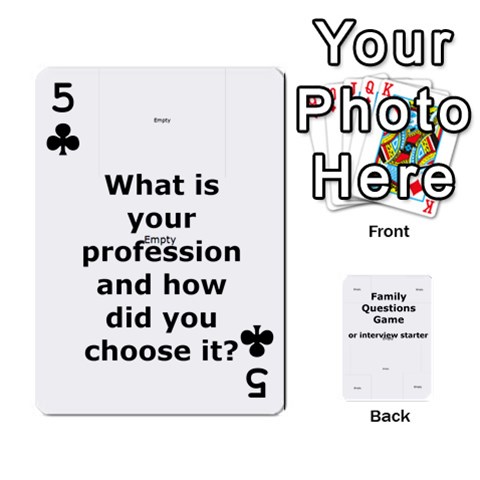Family Question Card Game By Laurrie Front - Club5