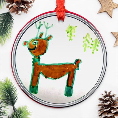Reindeer Ornament By Catvinnat Front