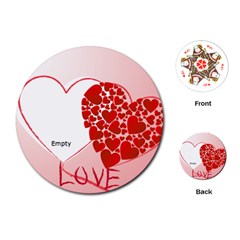 love Theme - Playing Cards Single Design (Round)