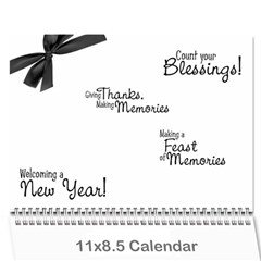 michelle s family calender - Wall Calendar 11  x 8.5  (12-Months)