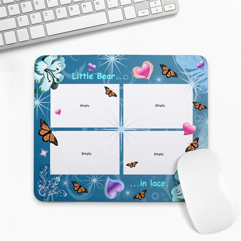 Little Bear   In Lace 9.25 x7.75  Mousepad - 1