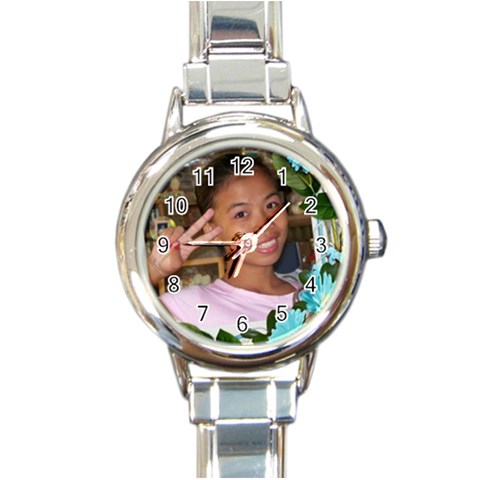 Round Italian Charm Watch By Ryannec Front