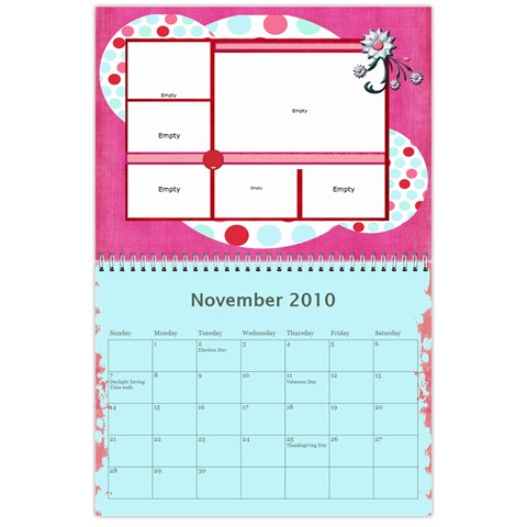 My Calendar By Tawanda Nov 2010