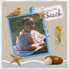 beach canvas - Canvas 12  x 12 