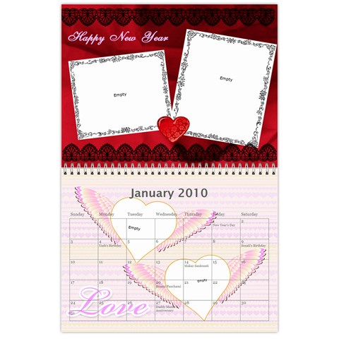 Calender 2010 By Amrita Jan 2010