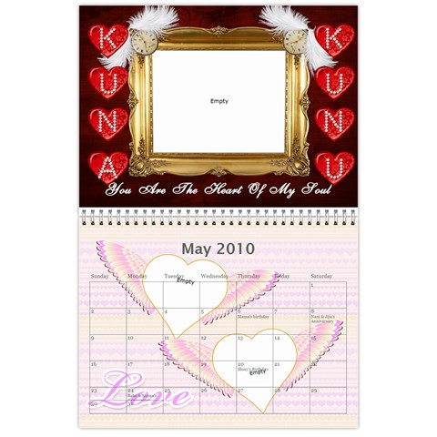 Calender 2010 By Amrita May 2010