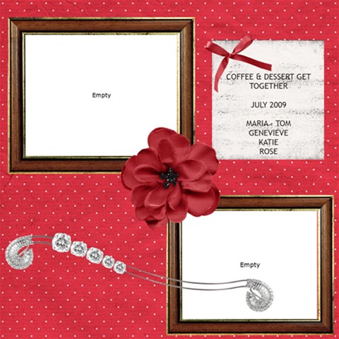 Coffee Klatsch By Janice 12 x12  Scrapbook Page - 1