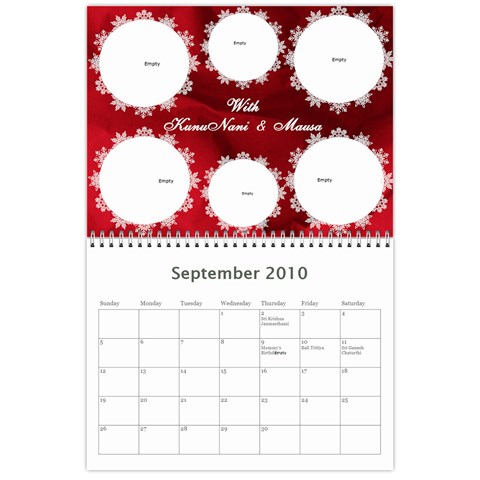 Yash N Rishi Calender By Amrita Sep 2010