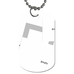 Flower Tage - Dog Tag (One Side)