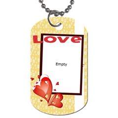 love - Dog Tag (One Side)