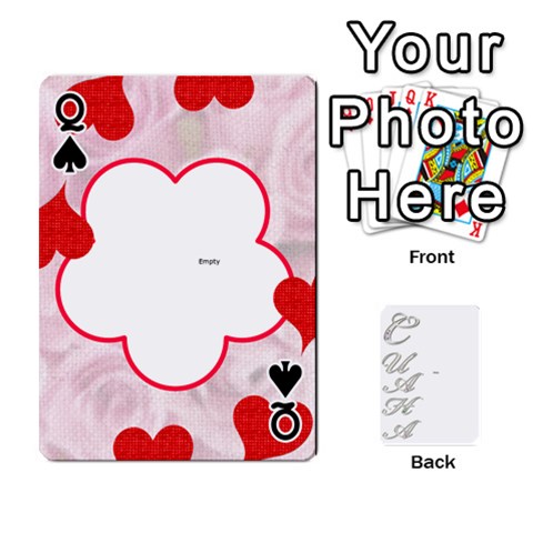 Queen Card By Asya Front - SpadeQ