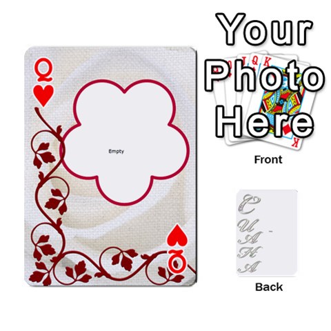 Queen Card By Asya Front - HeartQ