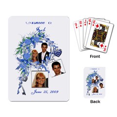 Sample Wedding Favor Cards - Playing Cards Single Design (Rectangle) Sample Wedding Favor Cards - Playing Cards Single Design (Rectangle)