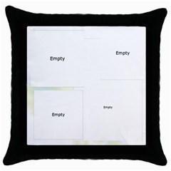 flower lady - Throw Pillow Case (Black)