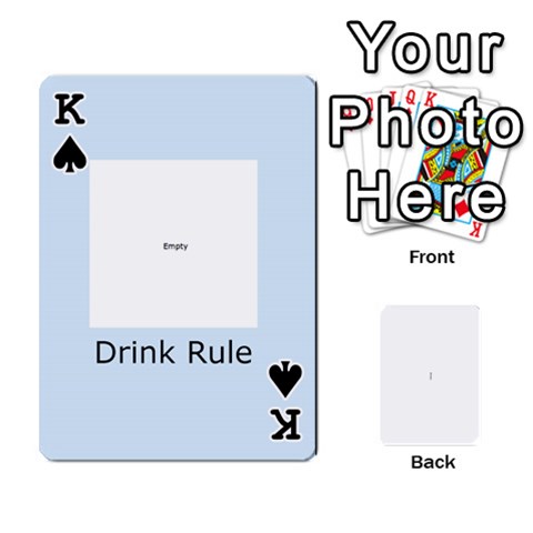 King Kings Card Game  By Millie Kovatch Front - SpadeK