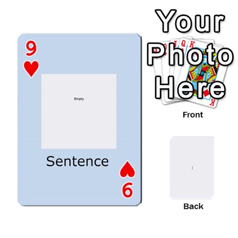 Kings Card Game  By Millie Kovatch Front - Heart9