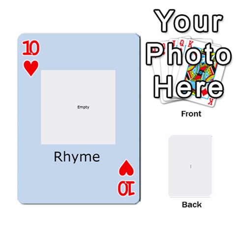 Kings Card Game  By Millie Kovatch Front - Heart10