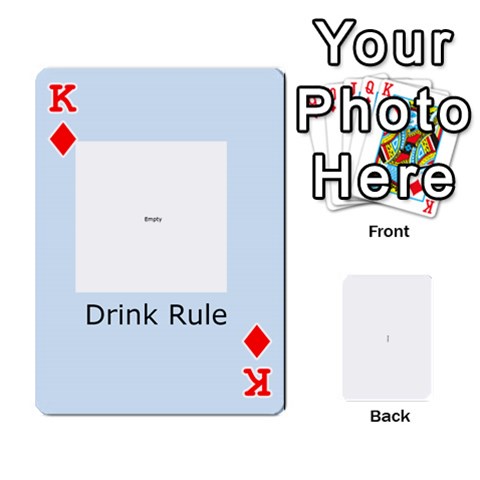 King Kings Card Game  By Millie Kovatch Front - DiamondK