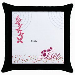 Pillow2 - Throw Pillow Case (Black)