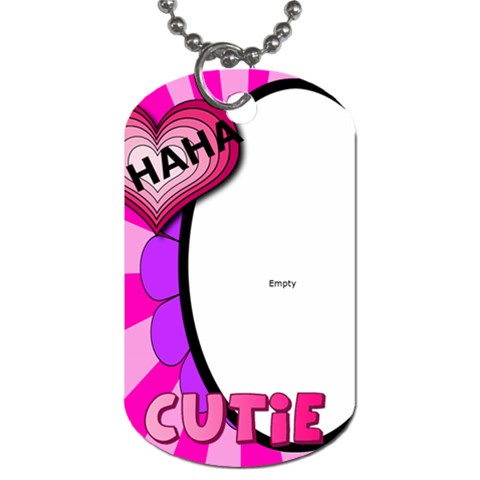 Haha Dog Tag 3  By Kimswhims1 Back