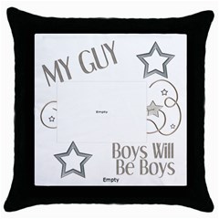 Throw Pillow Case (Black)