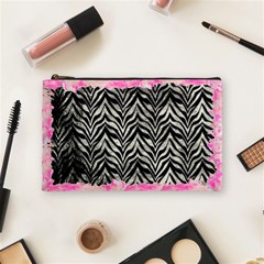 zebra pink - Cosmetic Bag (Medium)