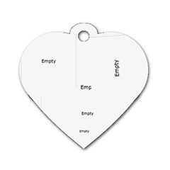 yellow flower - Dog Tag Heart (One Side)