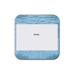 engagement coaster - Rubber Coaster (Square)