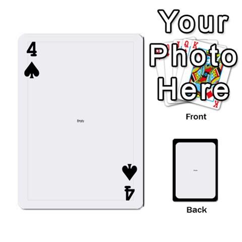 Playing Cards By Nena Front - Spade4