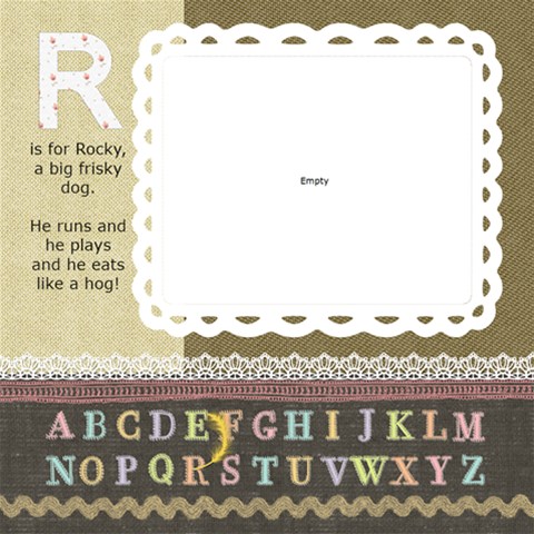 Haley s Abc Book 2009 To Print By Lisa 12 x12 Scrapbook Page - 20 Haley s Abc Book 2009 To Print By Lisa 12 x12 Scrapbook Page - 20